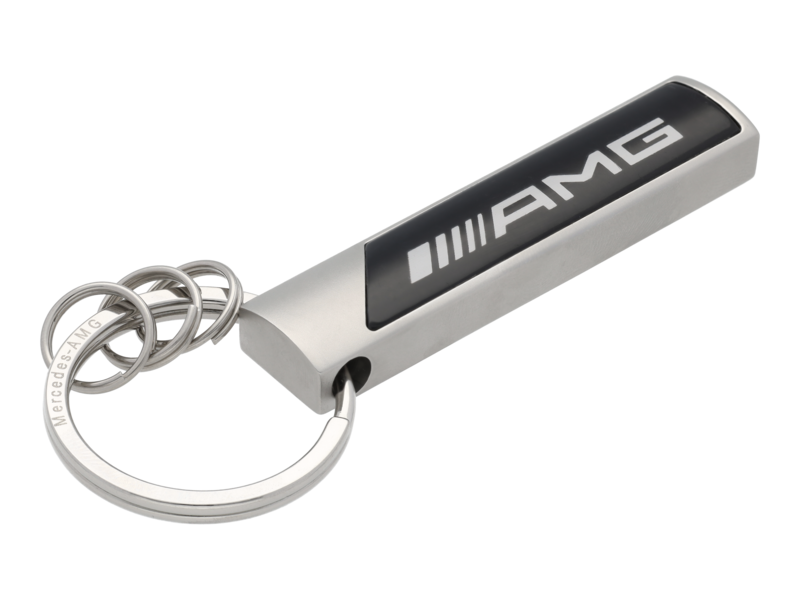 AMG key fob, logo, white / silver / black, B66959361