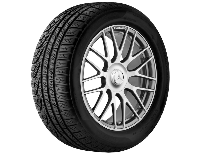 AMG Schmiederad im Kreuzspeichen-Design, 48,3 cm (19 Zoll), glanzgedreht, CLS, 285/30 R19/, titangrau, A21840118007X21