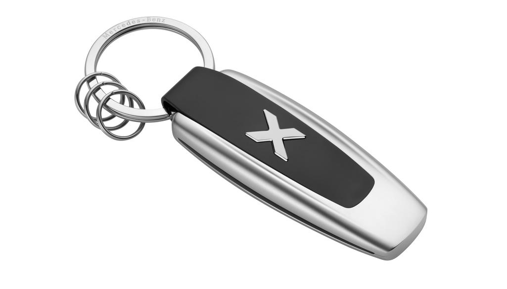 Key fob, Typo X-Class, silver / black, B66953618 Key fob, Typo X-Class, silver / black, B66953618