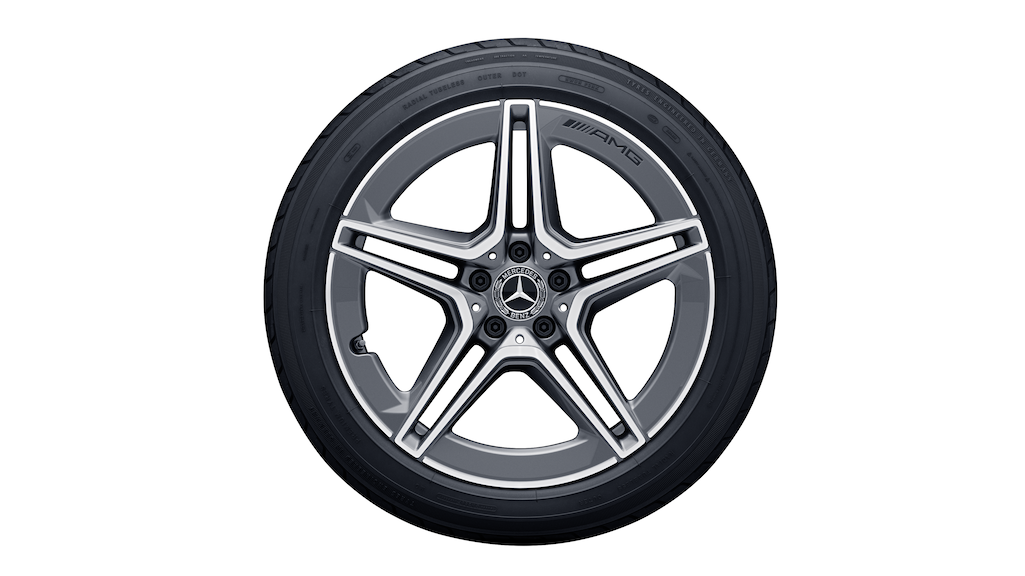 AMG 5-Doppelspeichen-Rad Tremolit-metallic Glanzgedreht AMG 5-Doppelspeichen-Rad Tremolit-metallic Glanzgedreht