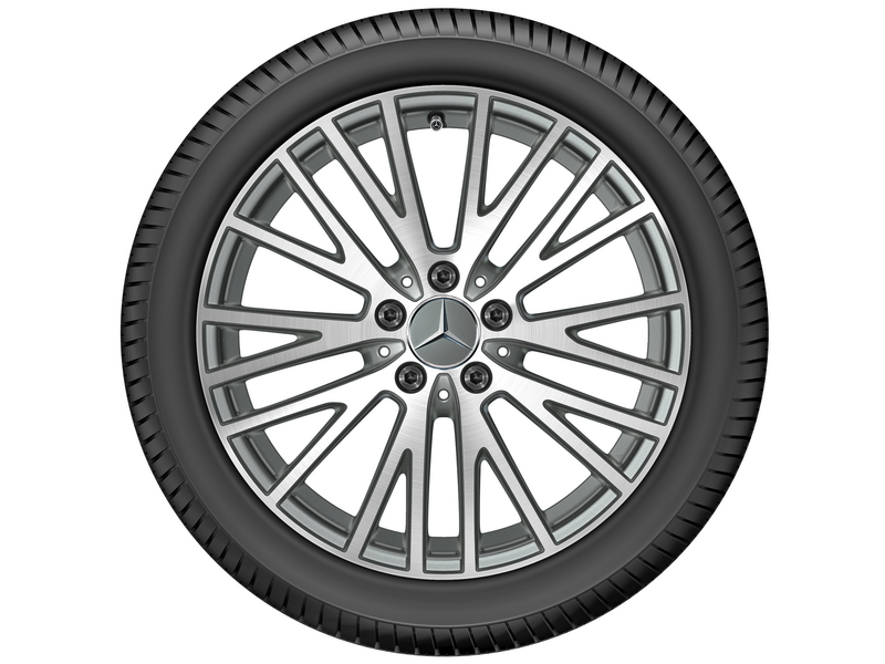 Y-Speichen-Rad Himalayagrau Glanzgedreht, Bridgestone, Blizzak LM001 MO, 225/45 R18 91H, Winter, Q440141911630G2