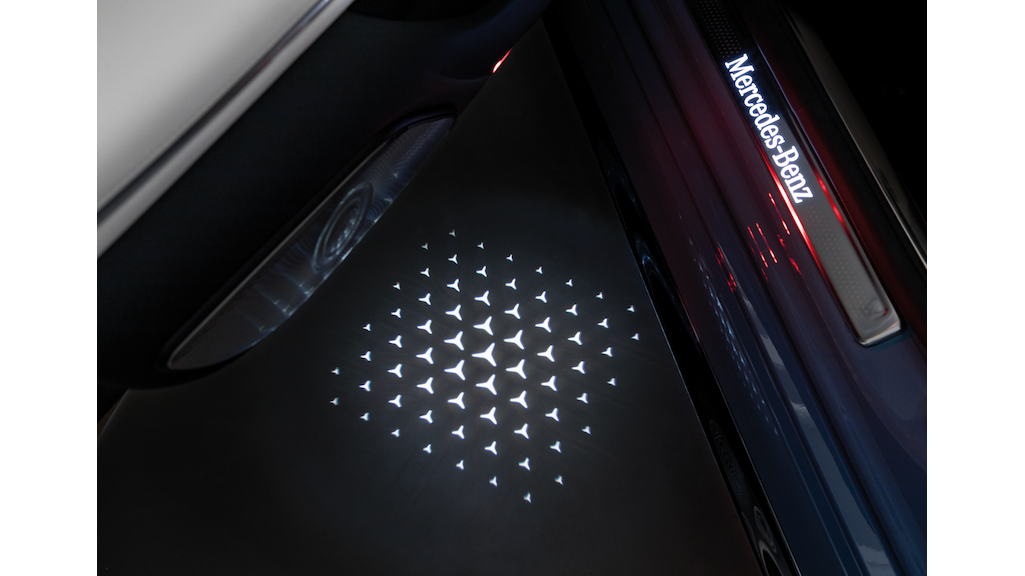 LCD-projector, met geanimeerd Mercedes-Benz patroon, EQS/ EQE, A2978207501