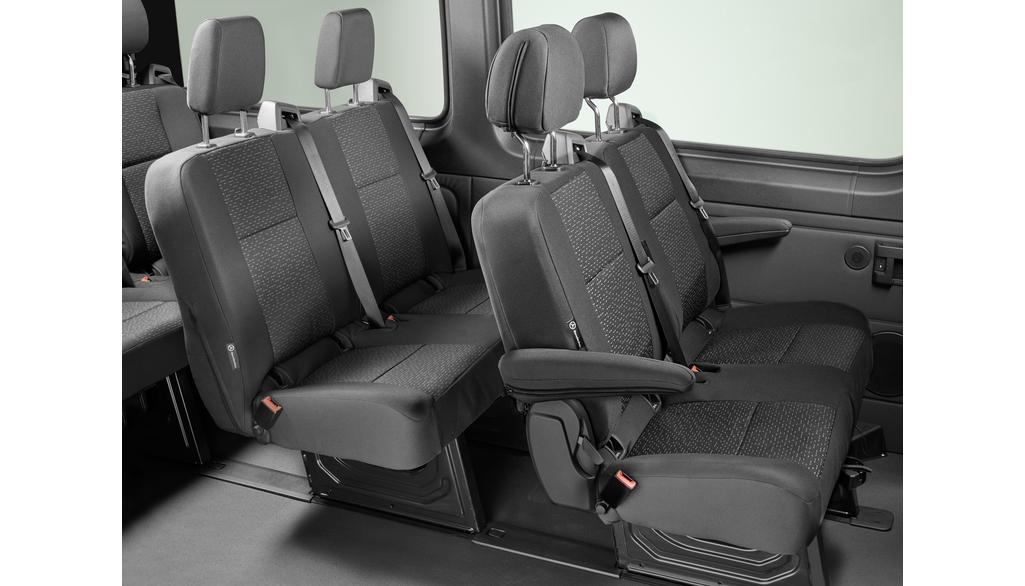 Seat cover, 3-seater bench seat, standard, passenger compartment, narrow, Sprinter, black, A9079704700 Seat cover, 3-seater bench seat, standard, passenger compartment, narrow, Sprinter, black, A9079704700