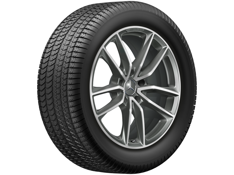 AMG 5-twin-spoke wheel, 50.8 cm (20-inch), high-sheen, G-Class, 275/50 R20/, titanium gray, A46340139007X21