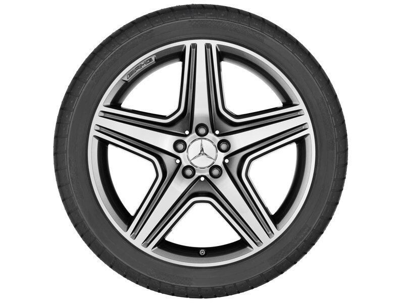 AMG 5-spoke wheel, titanium gray, Dunlop, SP WINTER SPORT 3D MO, 255/45 R20 105V XL, winter, Q4403012105900J2022