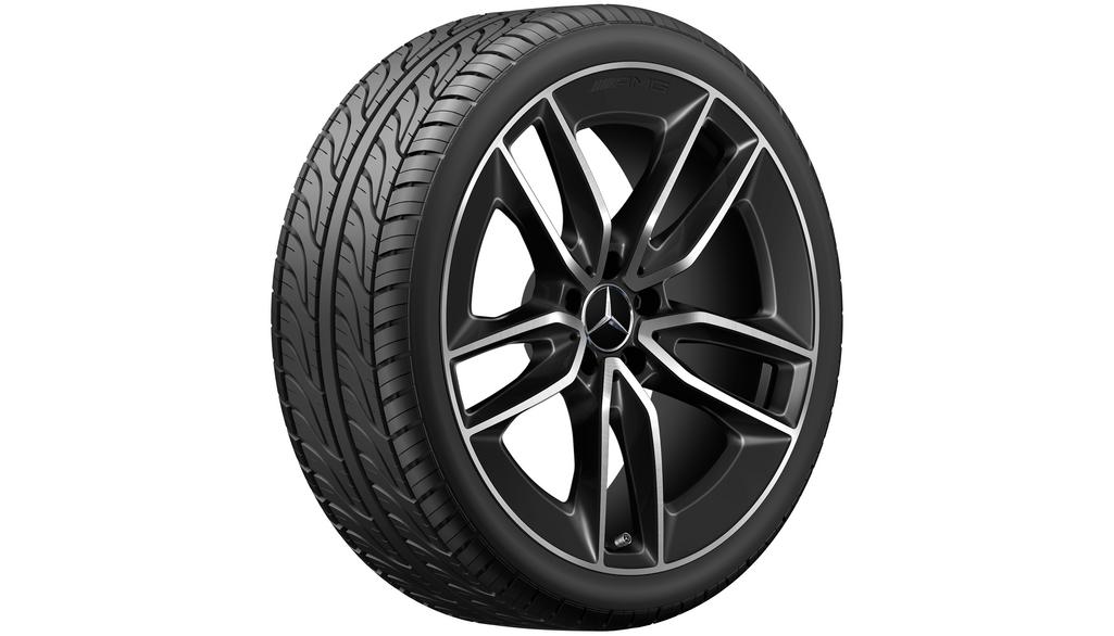 AMG 5-Doppelspeichen-Rad, 50,8 cm (20 Zoll), glanzgedreht, E-Klasse, 245/35 R20/, schwarz, A21340149007X23