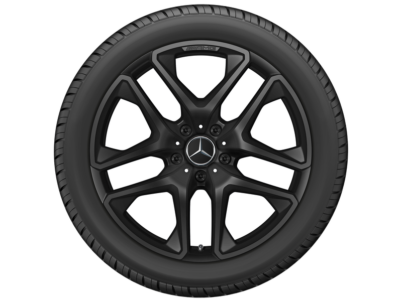 AMG 5-twin-spoke wheel, 53.3 cm (21-inch), G-Class, 285/45 R21/, black matt, A46340119007X35