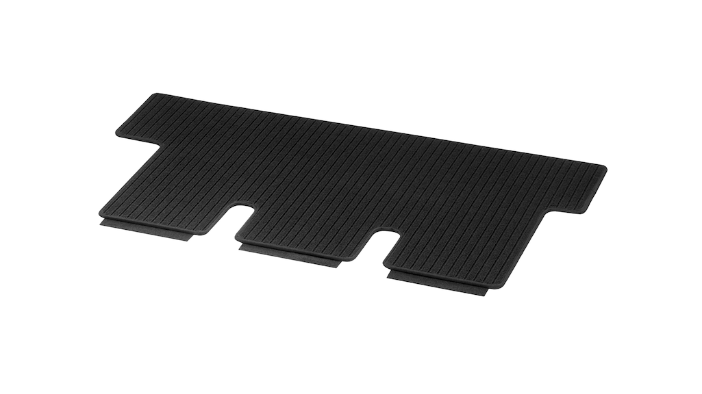 Rep mats, luggage compartment, 1-piece, A1, compact, long, black, A44768078069G32
