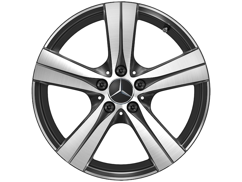 5-spoke wheel black polished, Goodyear, Eagle F1 Asymmetric 5 MO, 245/40 R18 97Y XL, Summer, Q4402414101400J2022