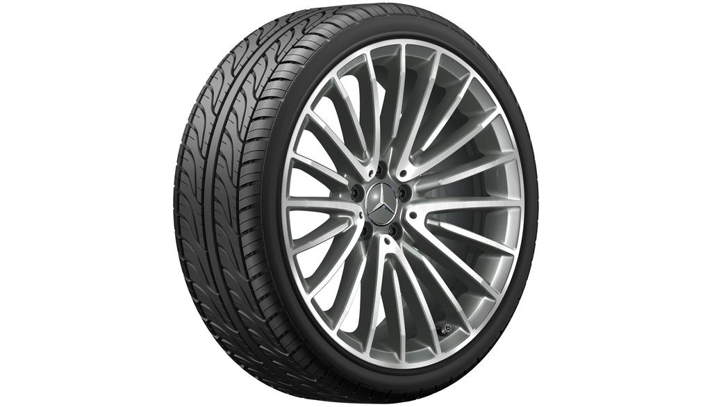 AMG Vielspeichen-Rad, 50,8 cm (20 Zoll), glanzgedreht, CLS, 245/35 R20/, titangrau, A25740142007X21 AMG Vielspeichen-Rad, 50,8 cm (20 Zoll), glanzgedreht, CLS, 245/35 R20/, titangrau, A25740142007X21