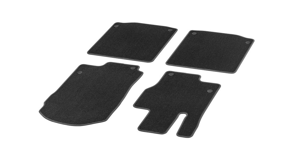 CLASSIC velour mats, set, 4-piece, X167 Maybach, GLS, black, A16768099099J74