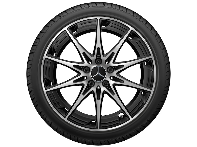 AMG Leichtmetallrad, im 10-Speichen-Design, 48,3 cm (19 Zoll) AMG Leichtmetallrad, im 10-Speichen-Design, 48,3 cm (19 Zoll)