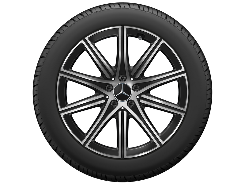 10-Speichen-Rad Schwarz Glanzgedreht, Pirelli, P Zero MO-S, 285/40 R19 107Y XL, Sommer, Q4402417103400J2021