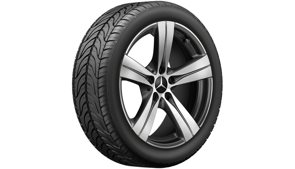 5-spaaks velg, Aero, 45,7 cm (18 inch), hoogglans, C-Klasse, 245/40 R18/, zwart, A20640148007X23 5-spaaks velg, Aero, 45,7 cm (18 inch), hoogglans, C-Klasse, 245/40 R18/, zwart, A20640148007X23