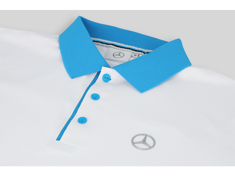 Men's polo shirt, white, B66958872