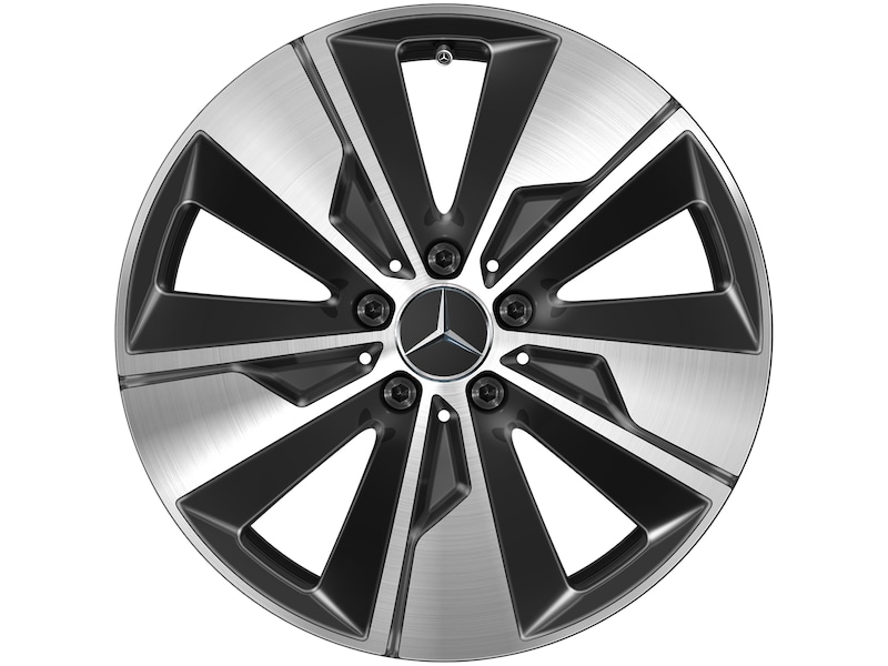 5-spoke wheel black polished, Michelin, Pilot Alpin PA4 MO, 245/45 R18 100V XL, Winter, Q44019151021A