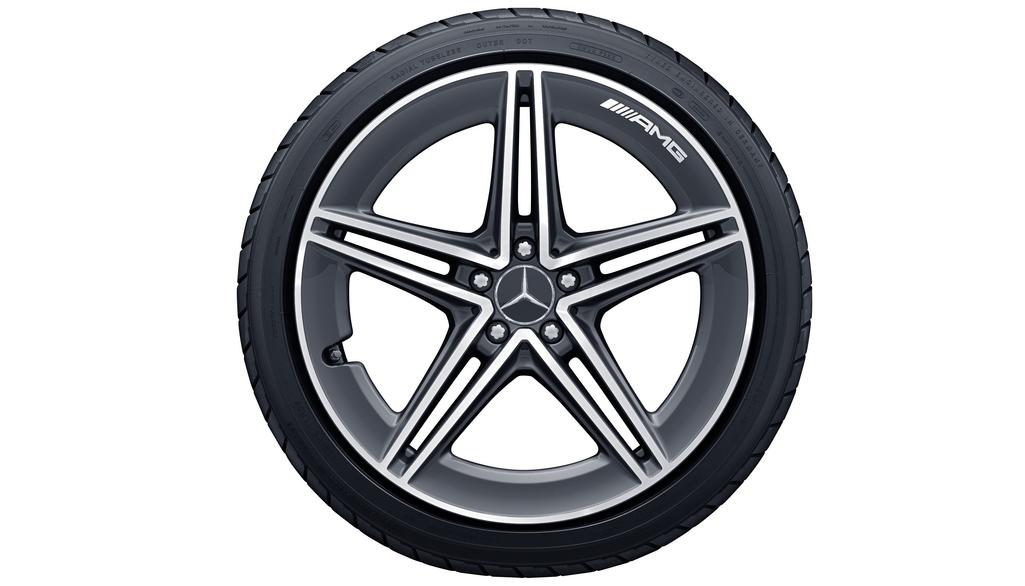 Cerchio AMG a 5 doppie razze, 50,8 cm (20 pollici), lucido, Classe E, 265/35 R20/, grigio tantal, A21340171007Y51 Cerchio AMG a 5 doppie razze, 50,8 cm (20 pollici), lucido, Classe E, 265/35 R20/, grigio tantal, A21340171007Y51