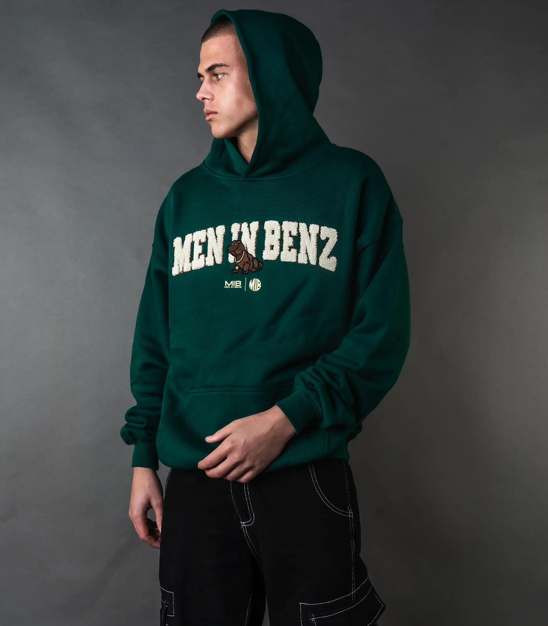 MIB Essential Hoodie (green), grün, MIB03001J-1XL005