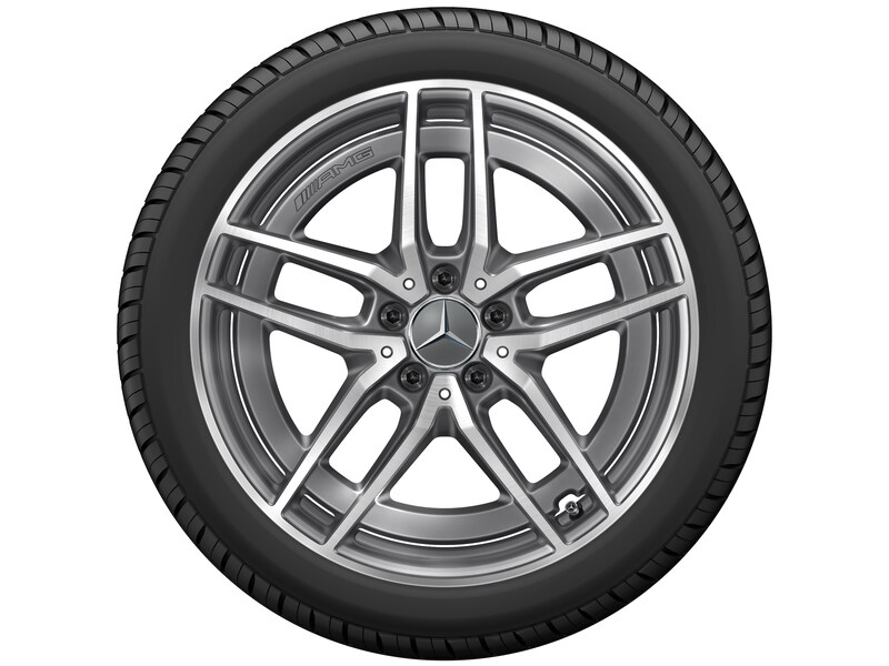 AMG 5-Doppelspeichen-Rad Tantalgrau Glanzgedreht, Michelin, Pilot Alpin 5 MO, 275/35 R19 100V XL, Winter, Q440141512640G22021