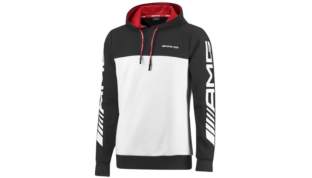 Felpa AMG, bianco / nero, B66959309 Felpa AMG, bianco / nero, B66959309