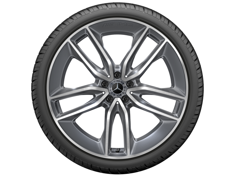 AMG 5-twin-spoke wheel, 55.9 cm (22-inch), high-sheen, GLE, 325/35 R22/, tremolit-metallic, A16740137007X44