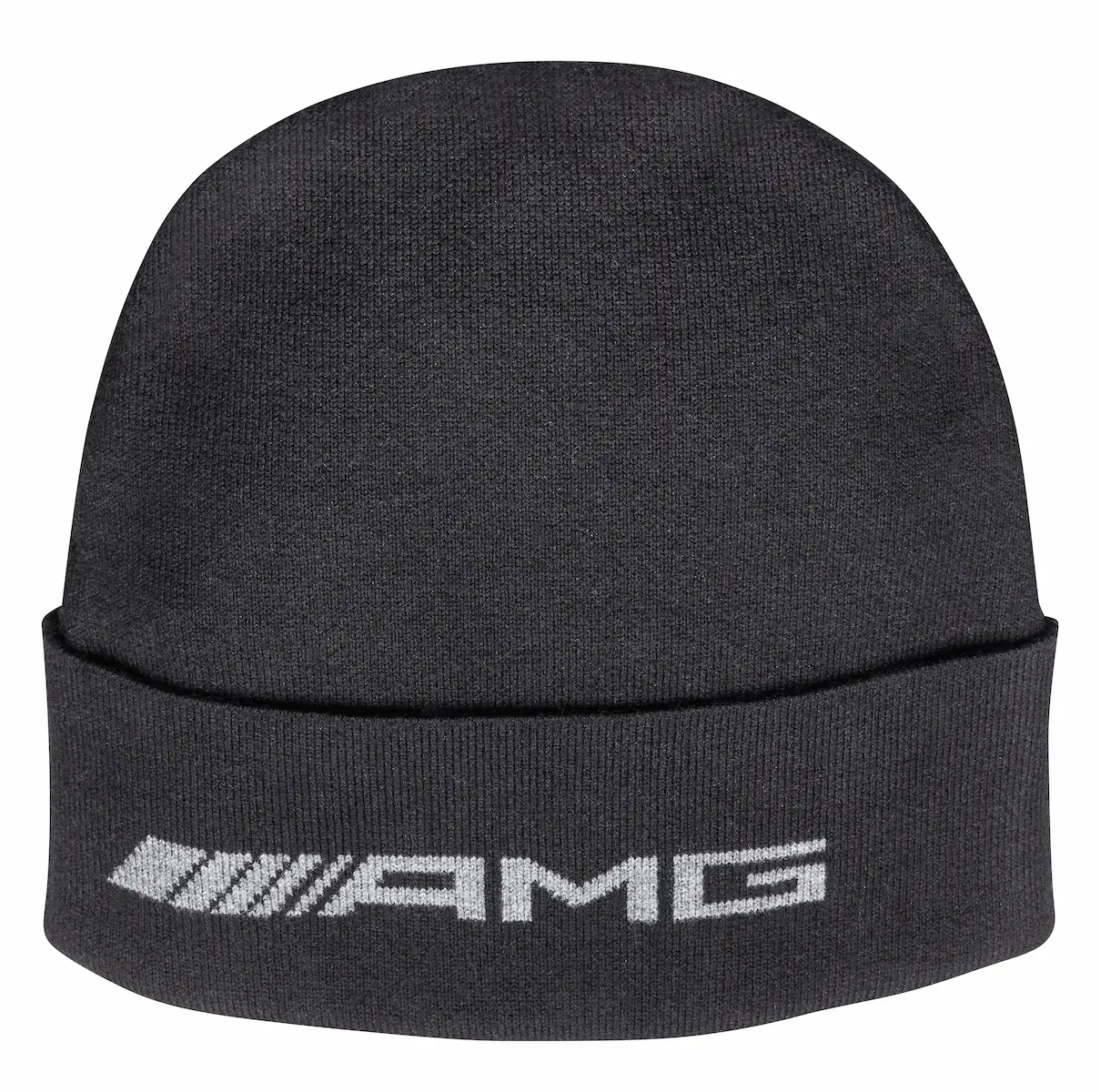 AMG Strickmütze, Unisex, schwarz, Baumwolle (Bio) / Wolle (Merinowolle) / Elasthan, B67960042