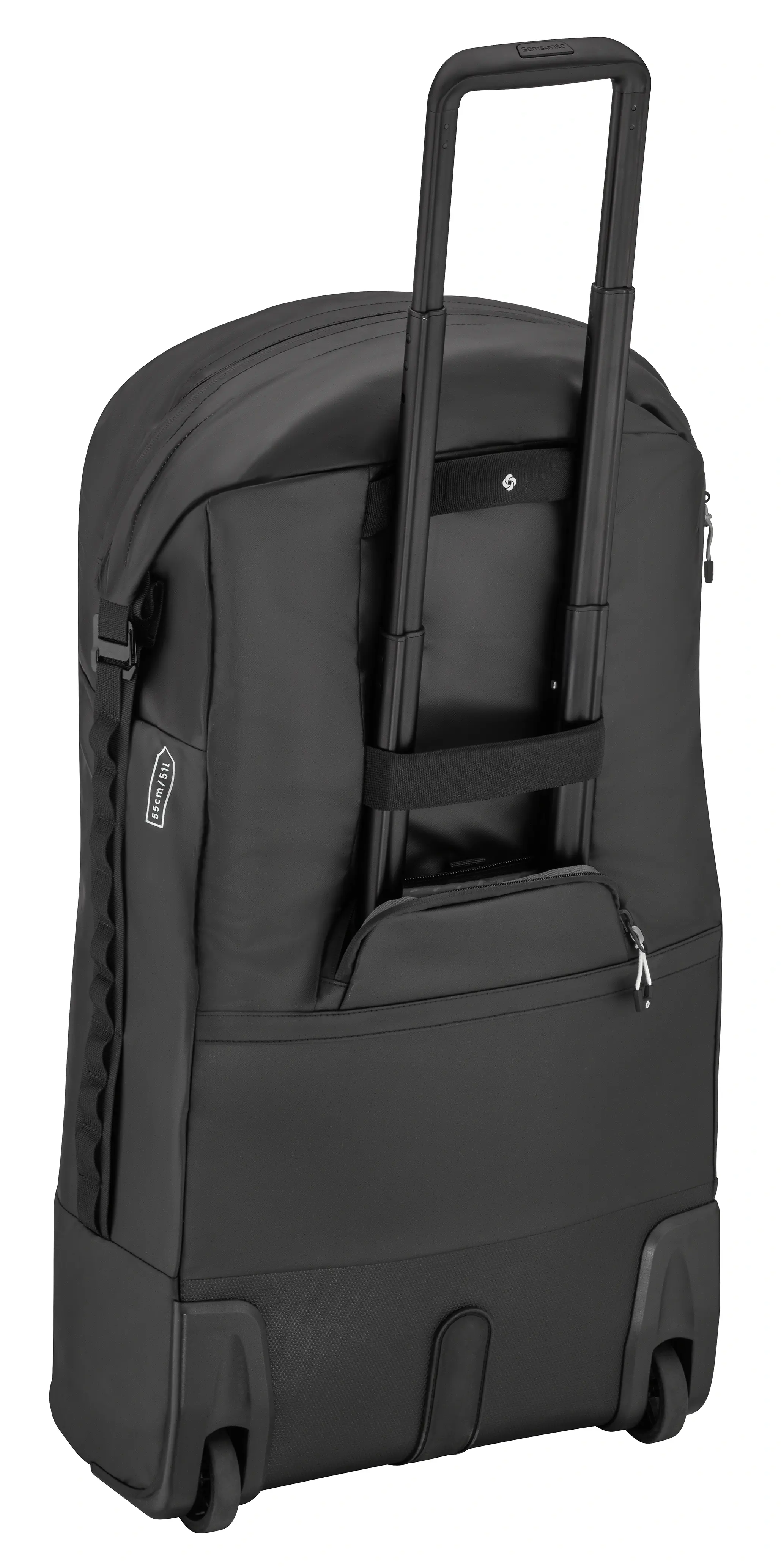 Trolleytasche, faltbar, schwarz, Polyamid (recycelt) / Polyester, Samsonite, B67960128