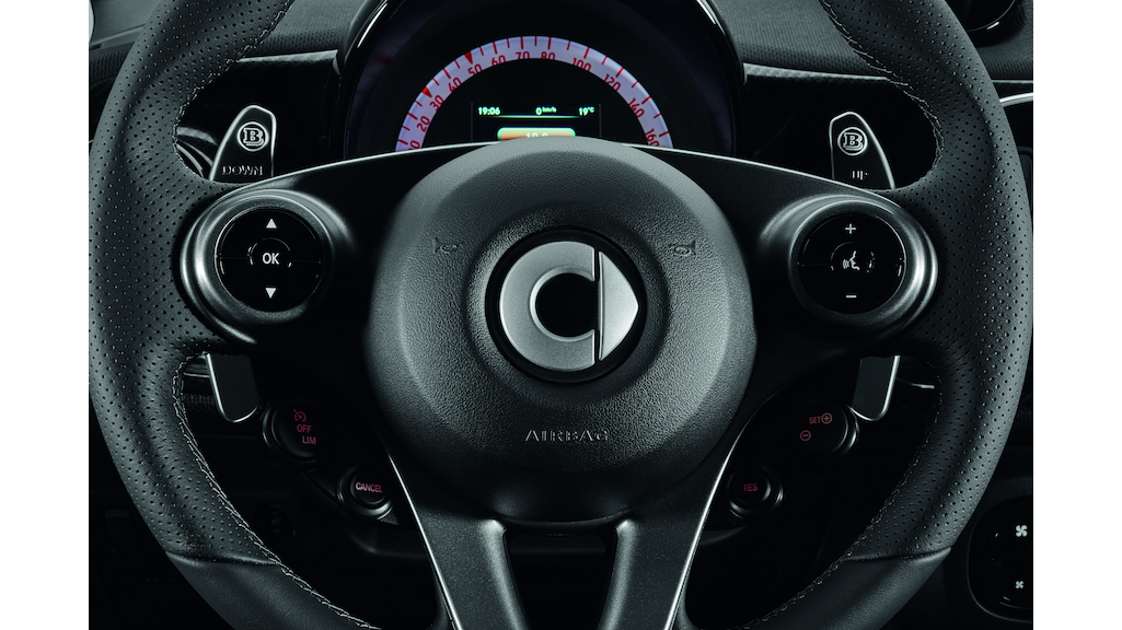 BRABUS Schaltwippen, mit Lenkradschaltung, smart, silberfarben, A45354065127Q19