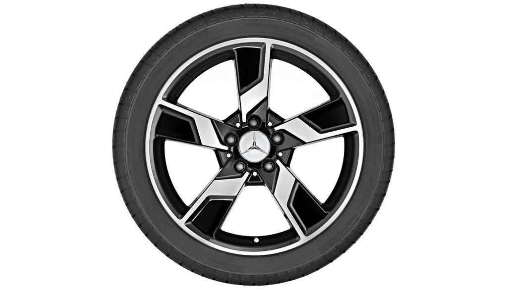 5-spoke wheel, Xentres, 45.7 cm (18-inch), E-Class, 245/40 R18/, black, A21240134027X23