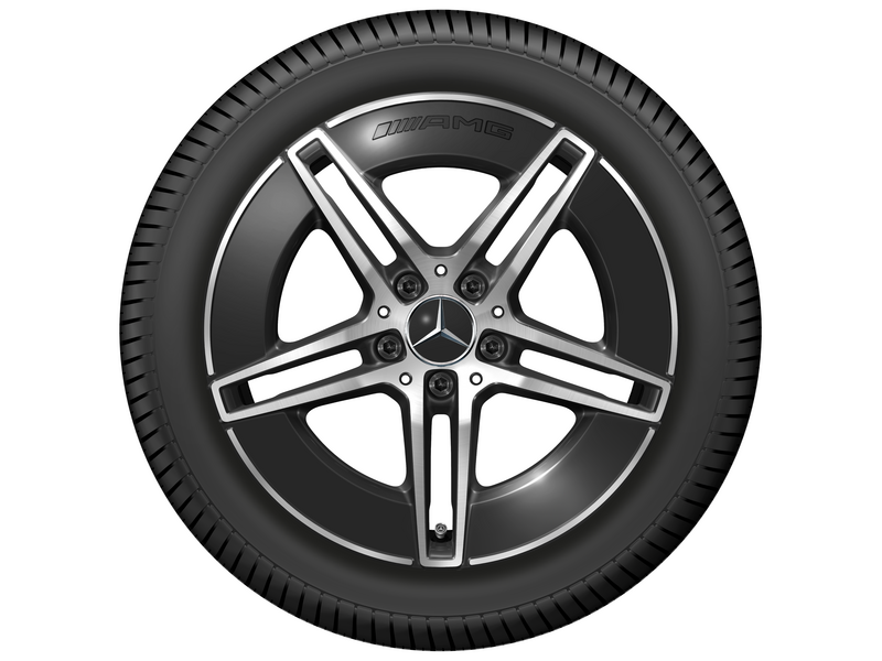 AMG 5-twin-spoke wheel, gloss black, Michelin, Pilot Alpin PA4 MO, 245/45 R18 100V XL, winter, Q440141512450
