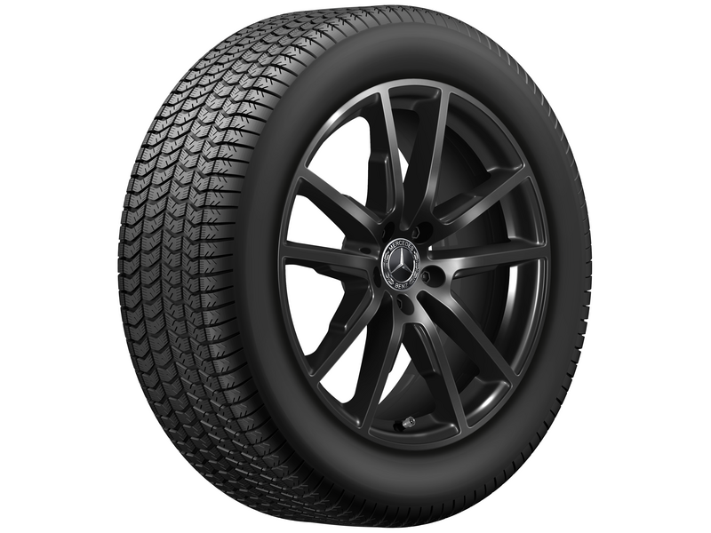 5-Doppelspeichen-Rad, 48,3 cm (19 Zoll), EQE, 235/55 R19/, schwarz, A29440104007X43