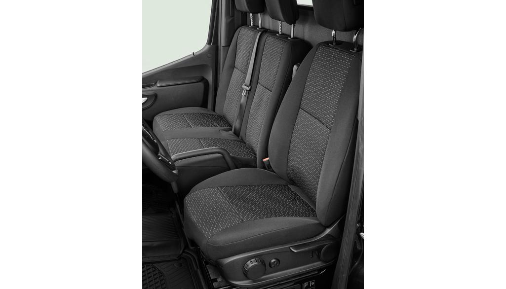 Schonbezug, Einzelsitz Standard, links, Front, Sprinter, schwarz, A9079703200 Schonbezug, Einzelsitz Standard, links, Front, Sprinter, schwarz, A9079703200