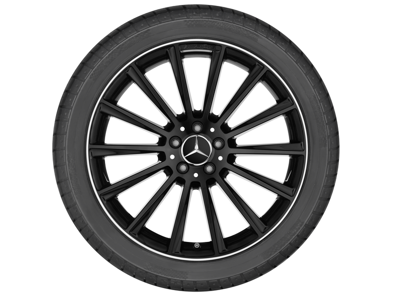 AMG Vielspeichen-Rad, 50,8 cm (20 Zoll), Felgenhorn glanzgedreht, CLS, 275/30 R20/, schwarz, A25740120007X72