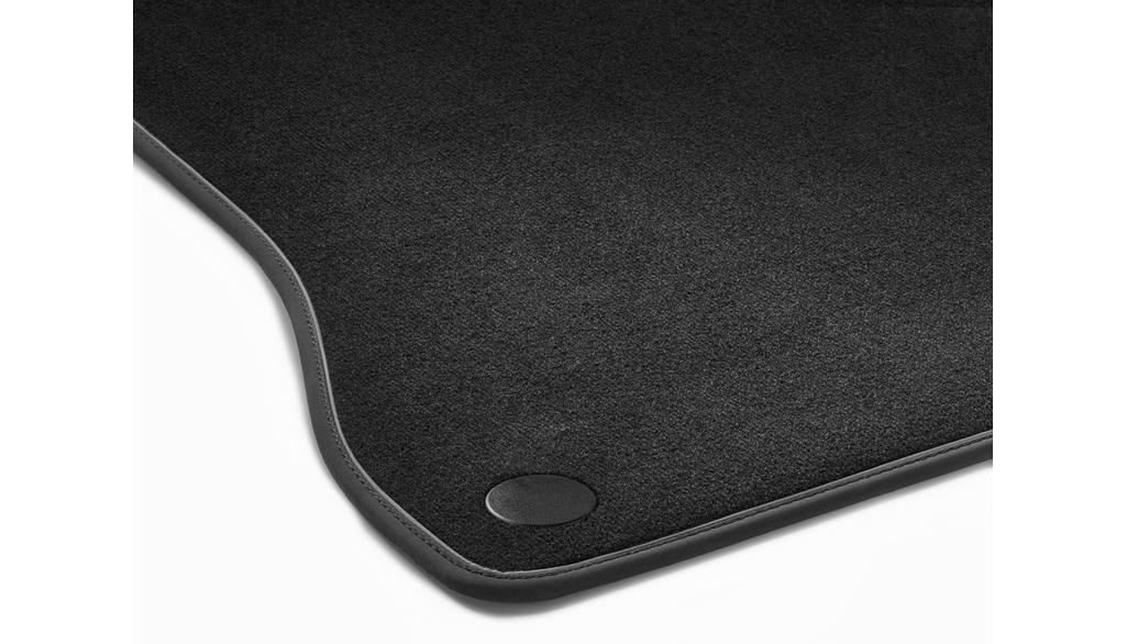 Set di tappetini Velours, 4 pezzi, pacchetto Exclusive P34, Classe S, nero, grigio argento, A22368004067R51