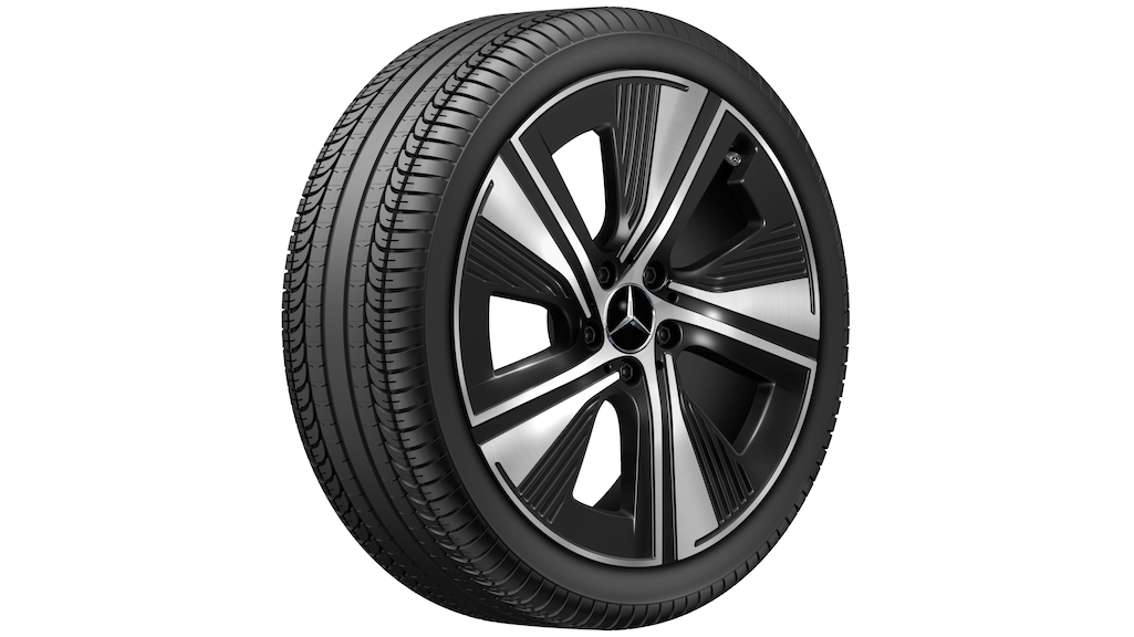 Mercedes-Benz originele complete zomerwielen 5-spaaks zwart gelakt, Bridgestone, Turanza 6 MO, 225/40 R19 93 W XL, zomer, Q440241910540