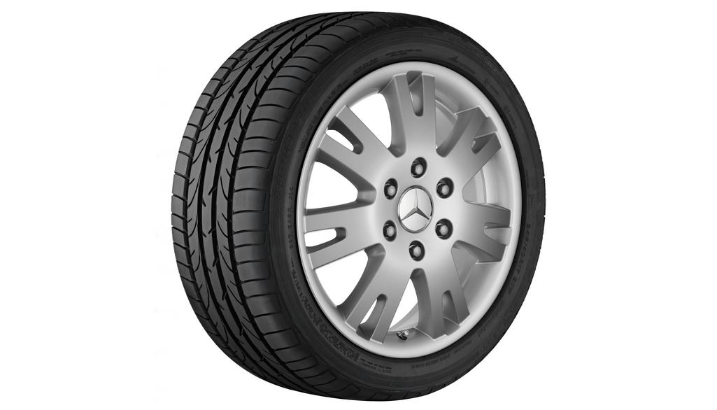 7-dubbelspaaks velg, 43,2 cm (17 inch), Sprinter, 235/60 R17/, briljantzilver, B66560390 7-dubbelspaaks velg, 43,2 cm (17 inch), Sprinter, 235/60 R17/, briljantzilver, B66560390