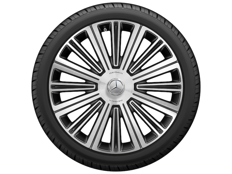 Multi-spoke wheel with additional spokes black glossy turned, Michelin, Pilot Alpin 5 SUV MO1, 285/45 R22 114V XL, Winter, Q440301511080