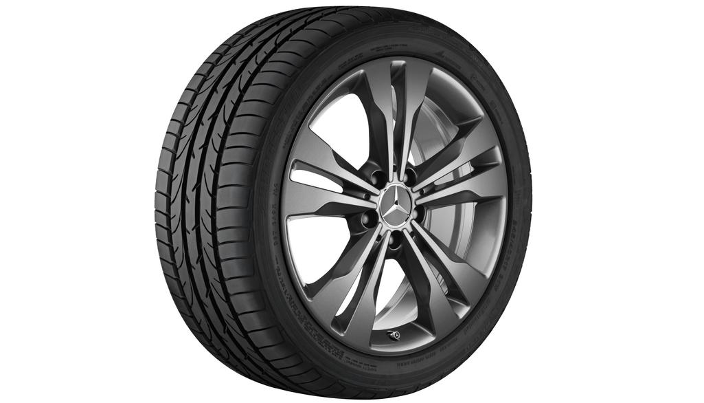 5-twin-spoke wheel, 45.7 cm (18-inch), CLA/ B-Class/ A-Class, 225/40 R18/, gray Himalaya, A24640104007756