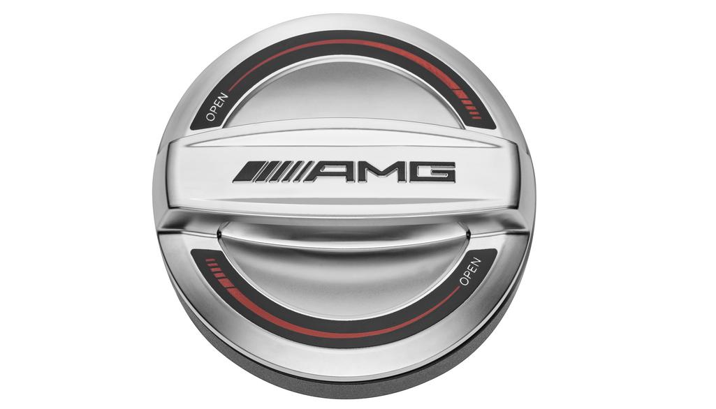 AMG fuel filler cap, (e.g. S-Class/ GLC/ CLA), chromeshadow, A0004703301 AMG fuel filler cap, (e.g. S-Class/ GLC/ CLA), chromeshadow, A0004703301