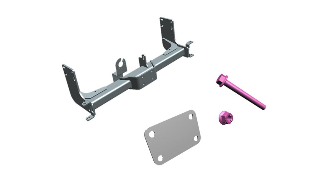 Towing hitch, cross member, for all-wheel drive FHS/DOKA with wheelbase A1-A3 as 3.0 t and 3.5 t with 2 t towing capacity, Sprinter, black, A9073100301 Towing hitch, cross member, for all-wheel drive FHS/DOKA with wheelbase A1-A3 as 3.0 t and 3.5 t with 2 t towing capacity, Sprinter, black, A9073100301