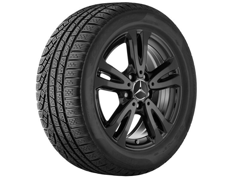 Mercedes-Benz Original Sommer-Komplettrad 5-Doppelspeichen schwarz , Continental, ContiEcoContact 5 MO, 205/55 R16 91 V None, Sommer, Q44023111009A Mercedes-Benz Original Sommer-Komplettrad 5-Doppelspeichen schwarz , Continental, ContiEcoContact 5 MO, 205/55 R16 91 V None, Sommer, Q44023111009A