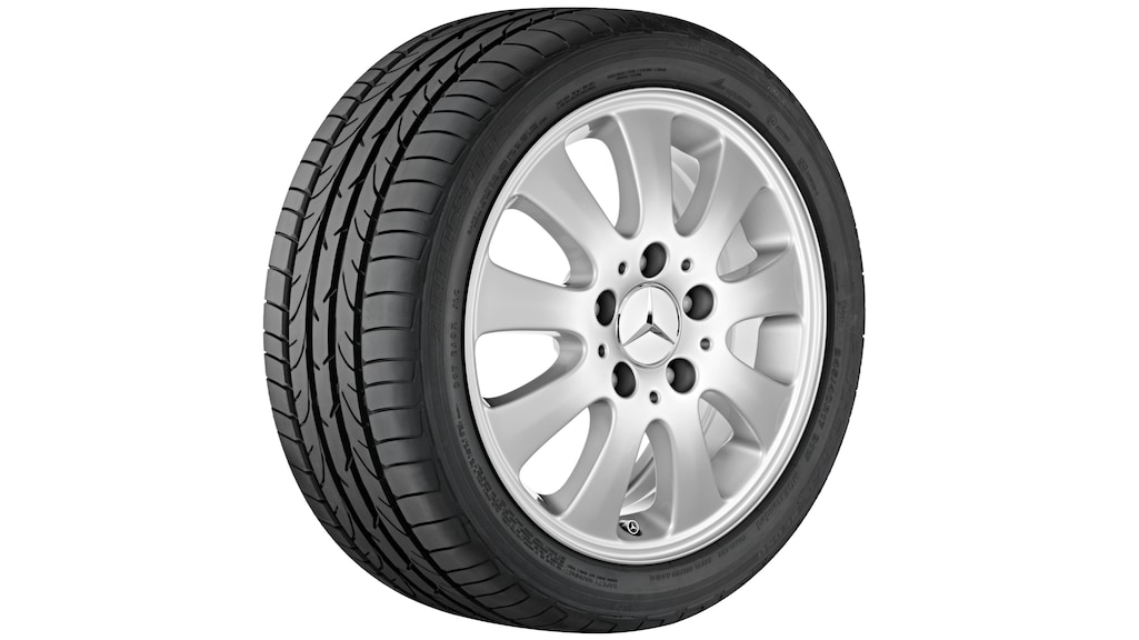 9-spoke wheel, 38.1 cm (15 inch), B-Class/ A-Class, 185/65 R15/, titanium silver, B66471853