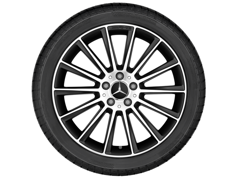 AMG Vielspeichen-Rad, 55,9 cm (22 Zoll), glanzgedreht, GLE, 325/35 R22/, schwarz, A29240119007X23