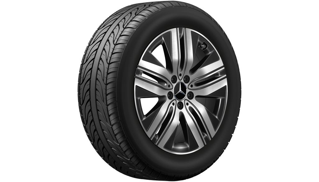 5-dubbelspaaks velg, glanzend zwart, Continental, EcoContact 6 MO, 235/55 R18 104T XL, zomer, Q440651110760 5-dubbelspaaks velg, glanzend zwart, Continental, EcoContact 6 MO, 235/55 R18 104T XL, zomer, Q440651110760