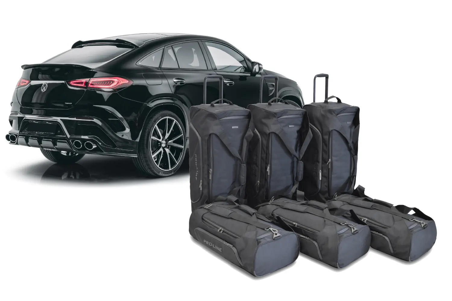 Set di borse da viaggio per Mercedes-Benz GLE Coupé (C167) 2019-today Pro.Line - Nero, CB-M26201SP