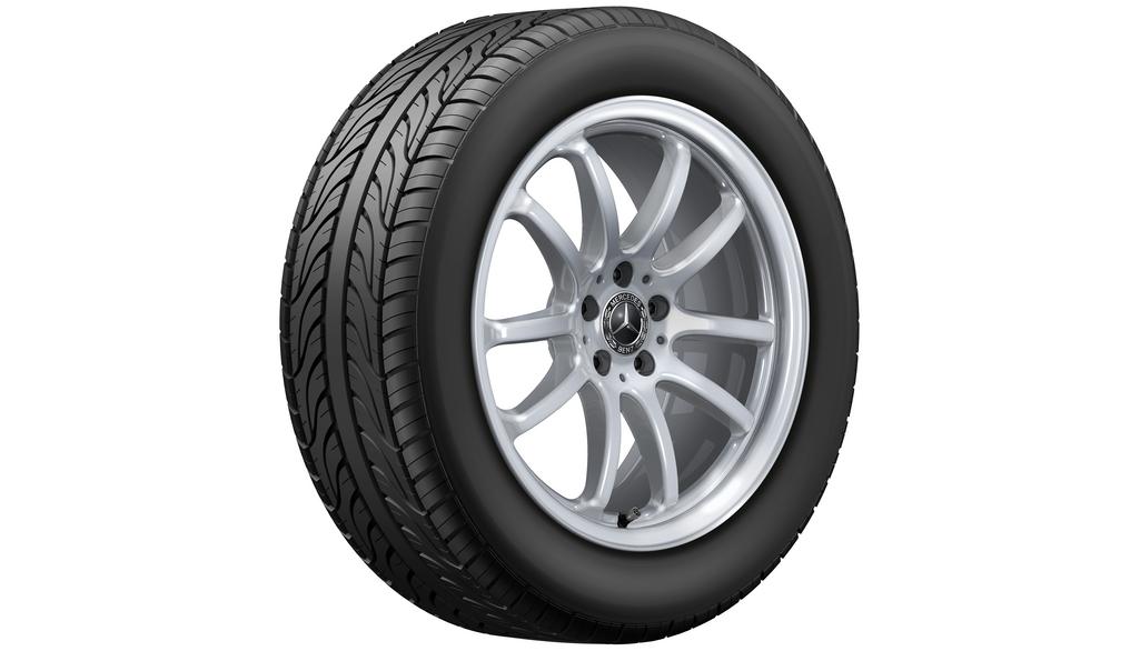 Multispaaks velg, 48,3 cm (19 inch), EQS, 235/55 R19/, vanadiumzilver, A29740122007X45