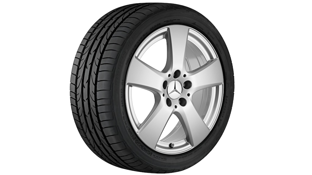 Cerchio a 5 razze, argento vanadio metallizzato, Continental, WinterContact TS 850 P MO, 225/50 R17 94H, Inverno, Q4401411122100J2020