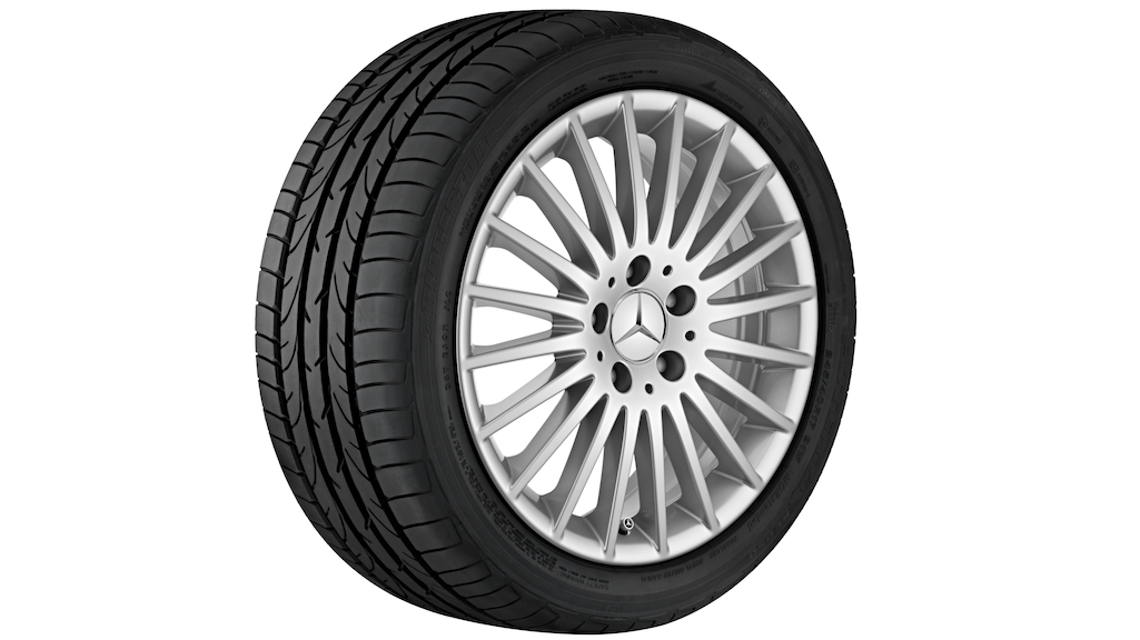 Multi-spoke wheel, vanadium silver, Goodyear, UltraGrip Performance+ MO-V, 245/55 R17 106H XL, winter, Q440191410100
