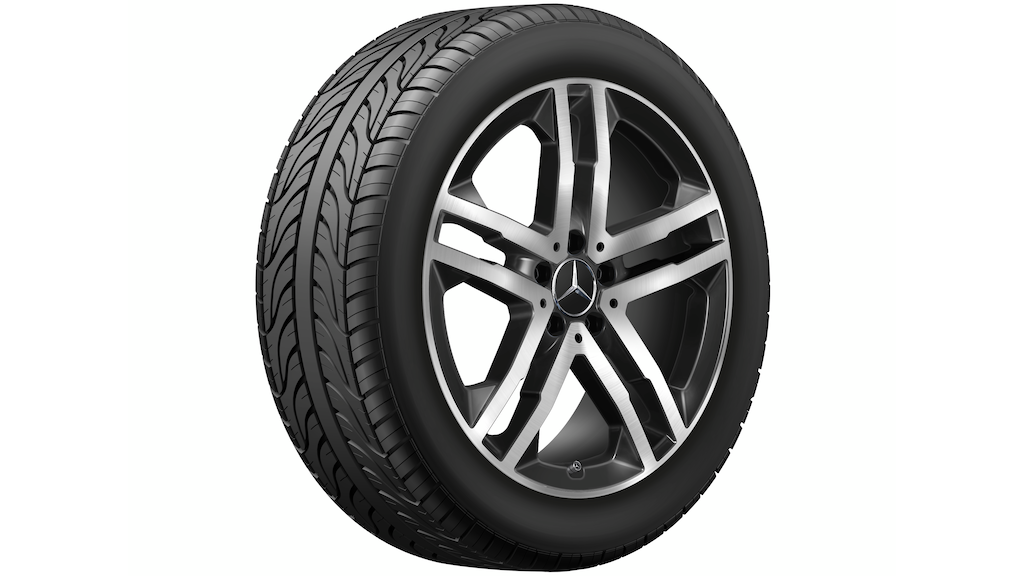 Mercedes-Benz Original Sommer-Komplettrad 5-Doppelspeichen schwarz glanzgedreht , Continental, EcoContact 6 MO, 235/50 R19 99 W None, Sommer, Q440651110810 Mercedes-Benz Original Sommer-Komplettrad 5-Doppelspeichen schwarz glanzgedreht , Continental, EcoContact 6 MO, 235/50 R19 99 W None, Sommer, Q440651110810