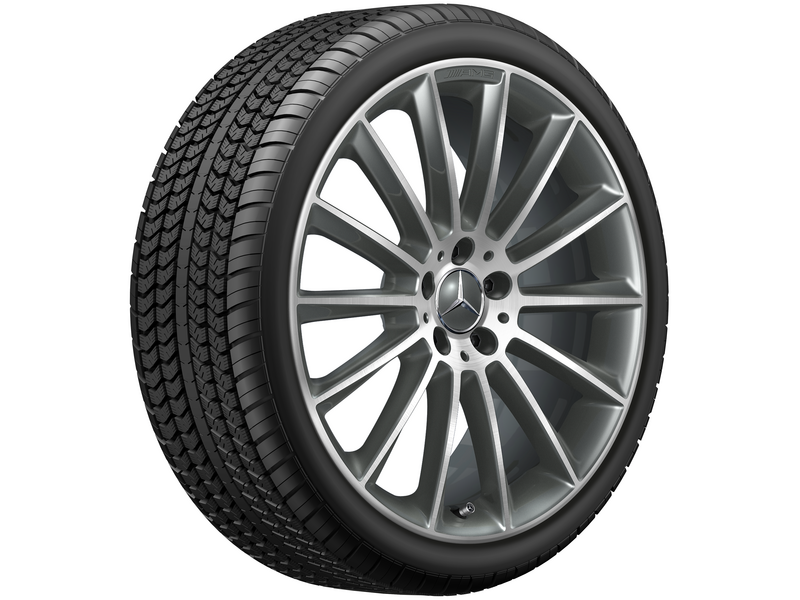 AMG Vielspeichen-Rad, 50,8 cm (20 Zoll), glanzgedreht, E-Klasse, 245/35 R20/, titangrau, A21340122007X21